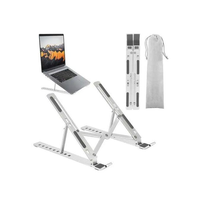 حامل قابل للطي للابتوب من الألومنيوم - Mac و PC - الصورة 2