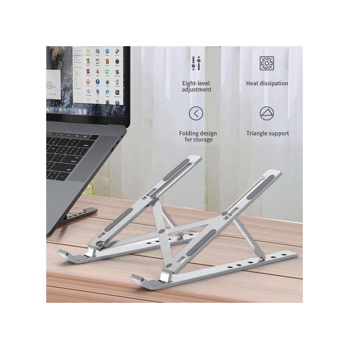 حامل قابل للطي للابتوب من الألومنيوم - Mac و PC - الصورة 6